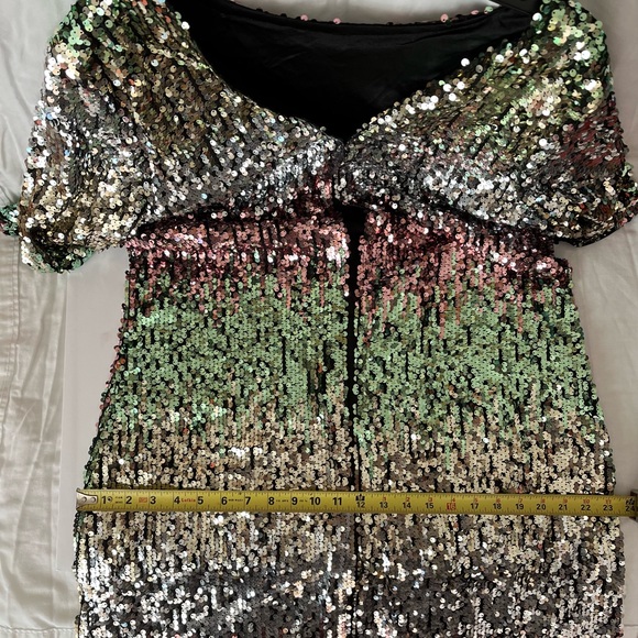 “A Coat of Many Colors”, Sequined party jacket Sz XXL - Picture 10 of 12